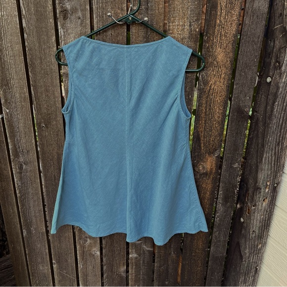Peruvian Connection Provence Linen Cotton Blend Embroidered Tank Top Sz S - Picture 2 of 10